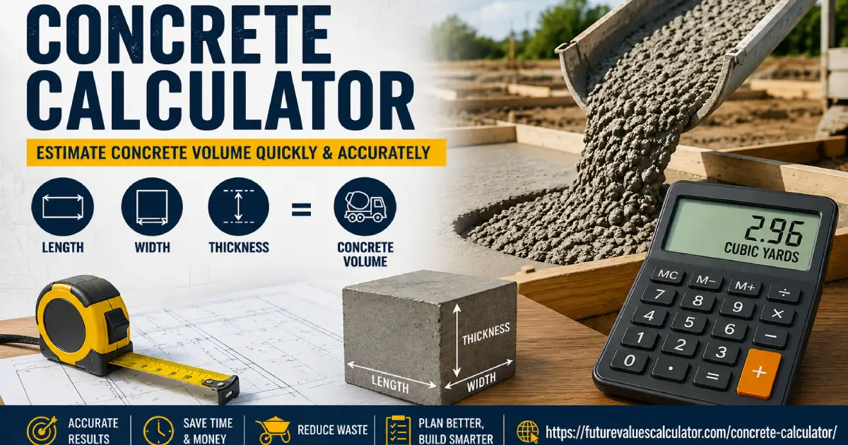 Concrete Calculator with Graph