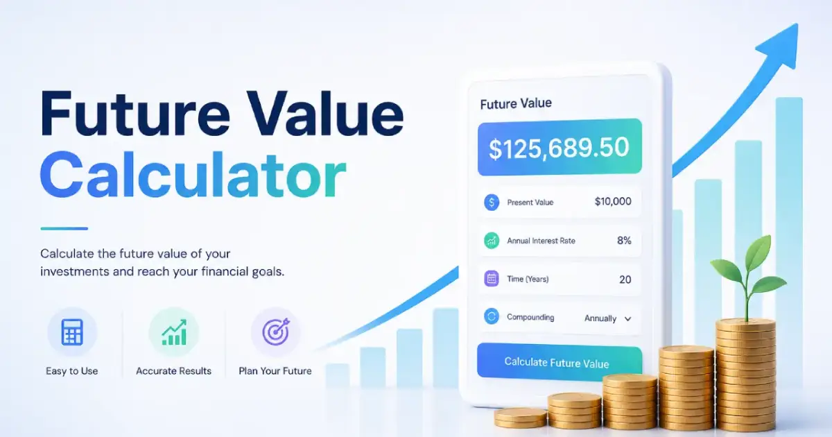 Future Value Calculator with compound interest graph