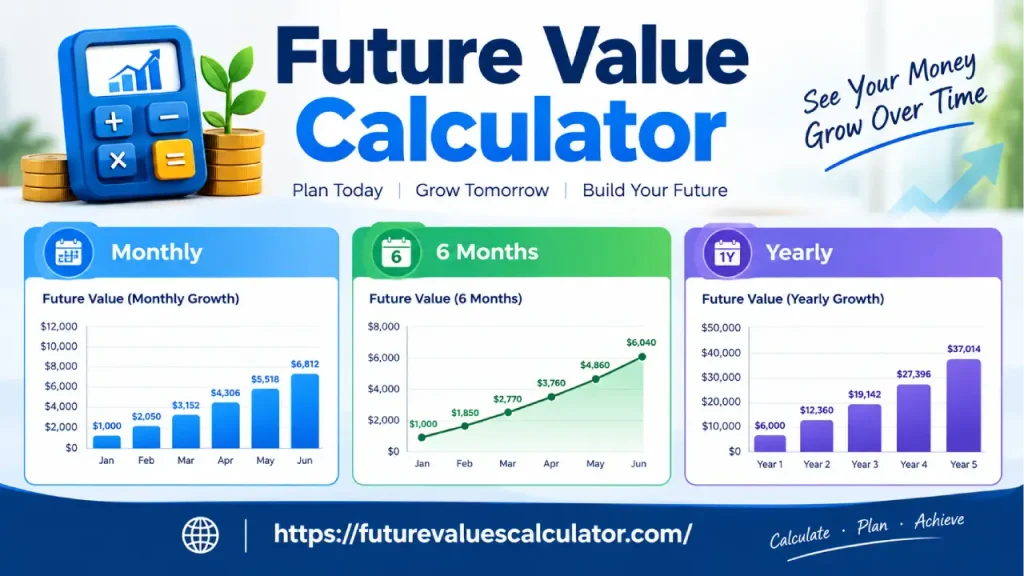 Future Payment calculator growth graph over time