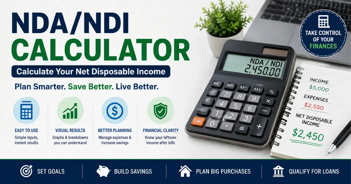 NDA NDI Calculator net disposable income calculator
